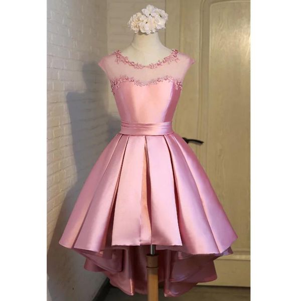 party dresses hi lo satin gown 2021 elegant graduation homecoming with lace wedding dress prom cocktail d, White;black
party dresses hi lo satin gown 2021 elegant graduation homecoming with lace wedding dress prom cocktail d, White;black