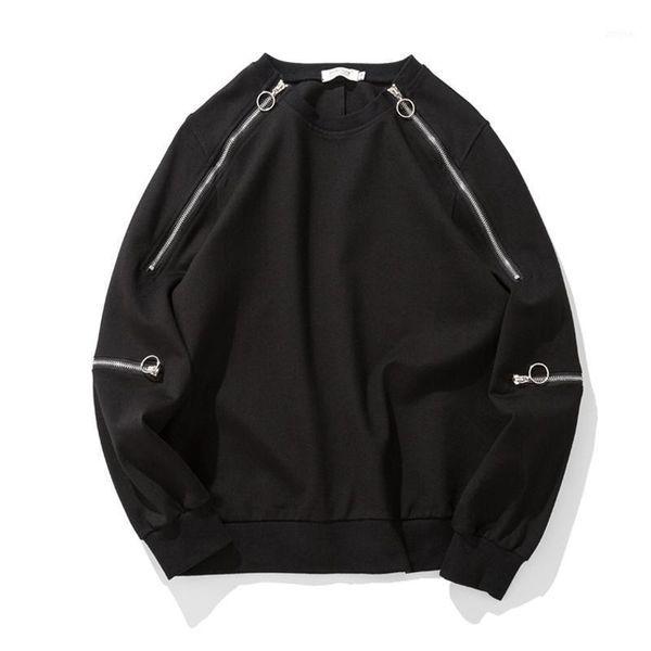men's hoodies & sweatshirts 2021 autumn men loose multi-zipper design solid color casual oversized streetwear stitching cotton mens pul, Black
men's hoodies & sweatshirts 2021 autumn men loose multi-zipper design solid color casual oversized streetwear stitching cotton mens pul, Black