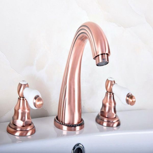 bathroom sink faucets antique red copper widespread dual handle washing basin mixer taps deck mounted 3 holes lavatory faucet arg081
bathroom sink faucets antique red copper widespread dual handle washing basin mixer taps deck mounted 3 holes lavatory faucet arg081