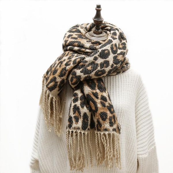 scarves 2021 autumn winter faux cashmere women scarf warm thick leopard print female luxury tassel shawls fashion wraps, Blue;gray
scarves 2021 autumn winter faux cashmere women scarf warm thick leopard print female luxury tassel shawls fashion wraps, Blue;gray