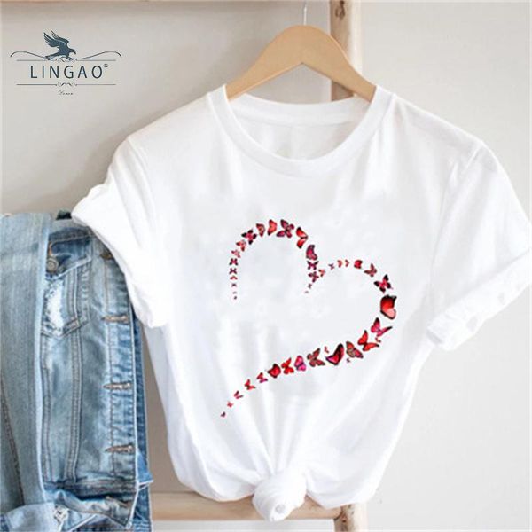 women's t-shirt 2021 womens printed heart-shaped butterfly sweet love kawaii valentine's day fashion clothes tee female graphic ts, White
women's t-shirt 2021 womens printed heart-shaped butterfly sweet love kawaii valentine's day fashion clothes tee female graphic ts, White