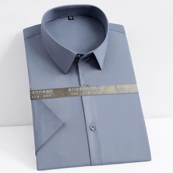 men's casual shirts summer short sleeve elastic bamboo-fiber dress pocketless standard-fit business work office easy-care shirt, White;black
men's casual shirts summer short sleeve elastic bamboo-fiber dress pocketless standard-fit business work office easy-care shirt, White;black