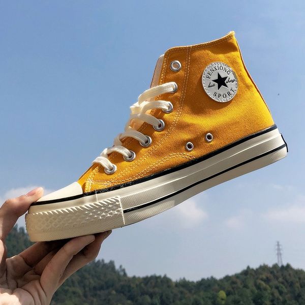 dress shoes 1970s vintage sneakers korean-style spring versatile students high-canvas male couple's cloth 926c, Black
dress shoes 1970s vintage sneakers korean-style spring versatile students high-canvas male couple's cloth 926c, Black