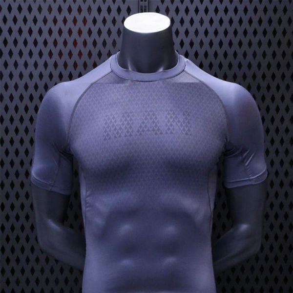 running jerseys summer tights short-sleeved men's fitness clothes high-elastic quick-drying gym training muscles sportswear, Black;blue
running jerseys summer tights short-sleeved men's fitness clothes high-elastic quick-drying gym training muscles sportswear, Black;blue