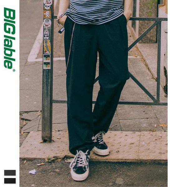 men's pants big lable men loose fit straight solid color long full length korean japanese style casual streetwear harem trousers 9330s, Black
men's pants big lable men loose fit straight solid color long full length korean japanese style casual streetwear harem trousers 9330s, Black