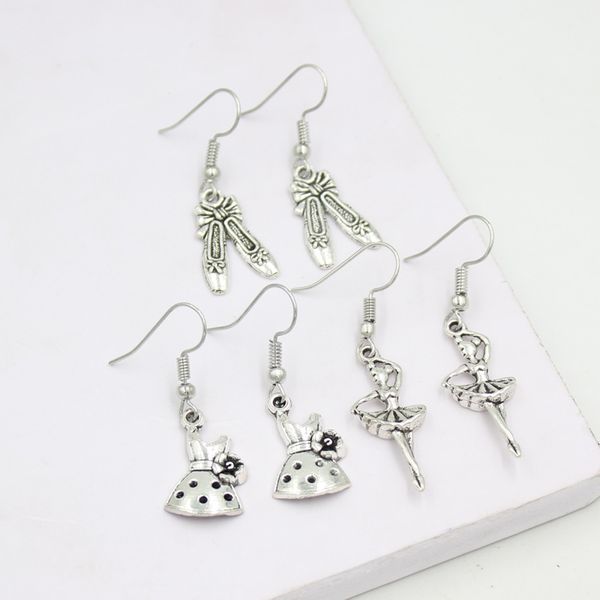 wholesale dangle earring dance dress ballet shoes ballerina earrings for women girl friend dancer gift brincos pendientes jewelry, Silver
wholesale dangle earring dance dress ballet shoes ballerina earrings for women girl friend dancer gift brincos pendientes jewelry, Silver