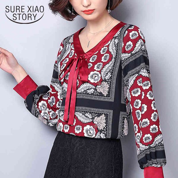 women long sleeve floral print chiffon shirts loose bow bottom shirt and blouses womens clothing 8105 50 210417, White
women long sleeve floral print chiffon shirts loose bow bottom shirt and blouses womens clothing 8105 50 210417, White