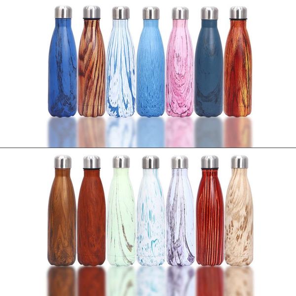 water bottles 500ml stainless steel wood grain cola bottle outdoor sports insulation portable car cup
water bottles 500ml stainless steel wood grain cola bottle outdoor sports insulation portable car cup