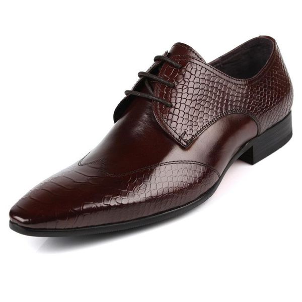 dress shoes designer mens genuine leather black brown fashion pointed toe formal business male size 37-44
dress shoes designer mens genuine leather black brown fashion pointed toe formal business male size 37-44