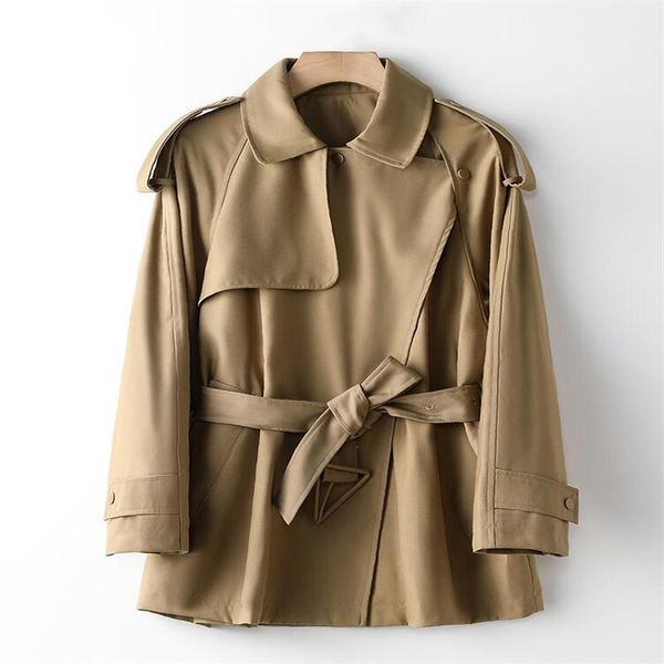 women's trench coats windbreaker short clothes high-end design british style jacket autumn spring casaco feminino inverno, Tan;black
women's trench coats windbreaker short clothes high-end design british style jacket autumn spring casaco feminino inverno, Tan;black