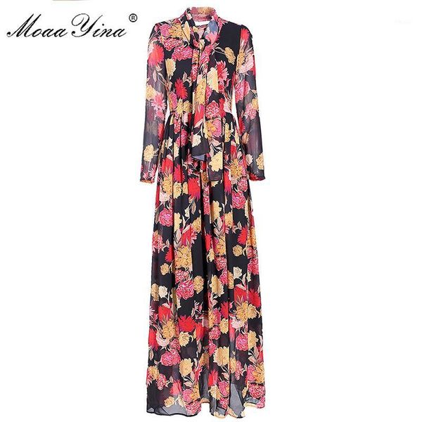 casual dresses moaayina fashion designer dress spring autumn women's long sleeve ribbon floral-print bohemia pleated maxi1, Black;gray
casual dresses moaayina fashion designer dress spring autumn women's long sleeve ribbon floral-print bohemia pleated maxi1, Black;gray
