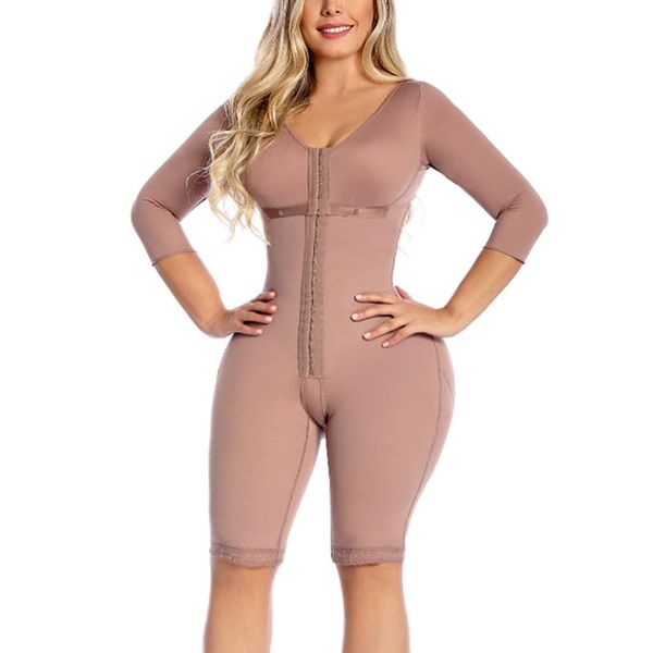 women's shapers waist trainer hook and eye closure adjustable breast support bodysuit shapewear tummy control mid-sleeve, Black;white
women's shapers waist trainer hook and eye closure adjustable breast support bodysuit shapewear tummy control mid-sleeve, Black;white