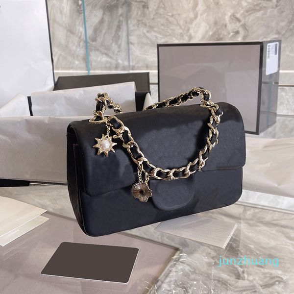 chan nel bag designer- mini crossbody bag women handbags leather clutch with badge ang gold chain flap purse wallet