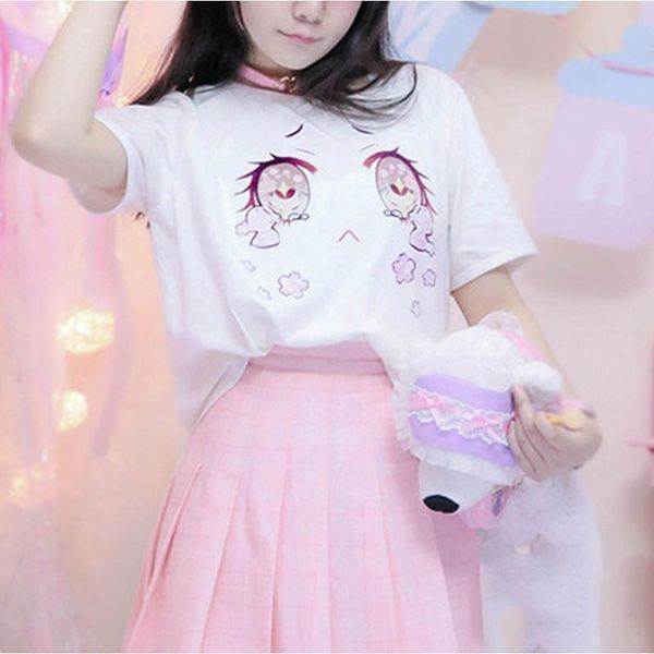 harajuku lolita girl cherry women t shirts blossom tears big eyes kawaii summer tee casual dropshipping, White
harajuku lolita girl cherry women t shirts blossom tears big eyes kawaii summer tee casual dropshipping, White