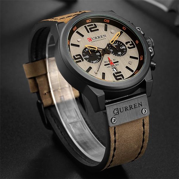 wristwatches relogio masculino curren men watch chronograph waterproof sport male clock leather military wristwatch 8314, Slivery;brown
wristwatches relogio masculino curren men watch chronograph waterproof sport male clock leather military wristwatch 8314, Slivery;brown