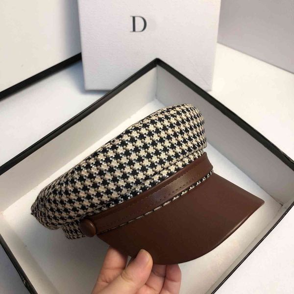 autumn milled cotton thousand bird sea fashion designer outdoor travel lattice octagonal women's simple cap, Blue;gray
autumn milled cotton thousand bird sea fashion designer outdoor travel lattice octagonal women's simple cap, Blue;gray