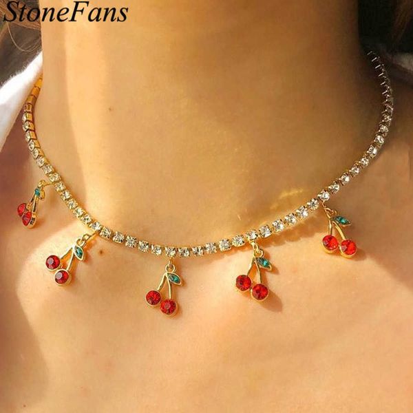 designer necklace luxury jewelry stonefans bling red cherry rhinestone choker wholesale items for lover crystal pendant tennis chain, Silver
designer necklace luxury jewelry stonefans bling red cherry rhinestone choker wholesale items for lover crystal pendant tennis chain, Silver
