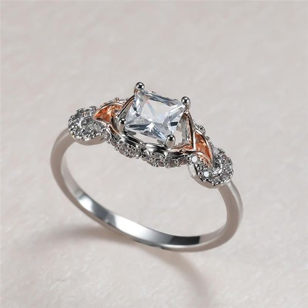 wedding rings classic two tone princess cut ring white zircon square stone vintage fashion rose gold silver color for women jewelry, Slivery;golden
wedding rings classic two tone princess cut ring white zircon square stone vintage fashion rose gold silver color for women jewelry, Slivery;golden