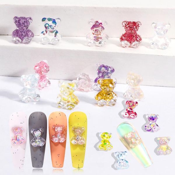 nail art decorations 30/60 pcs 3d mini cute aurora bear ornaments sparkly colorful ab crystal manicure jewelry diy, Silver;gold
nail art decorations 30/60 pcs 3d mini cute aurora bear ornaments sparkly colorful ab crystal manicure jewelry diy, Silver;gold