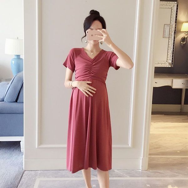 dresses 160# summer chic ins thin modal cotton maternity dress elegant a line slim waist clothes for pregnant women bodycon pregnancy, Black;gray
dresses 160# summer chic ins thin modal cotton maternity dress elegant a line slim waist clothes for pregnant women bodycon pregnancy, Black;gray