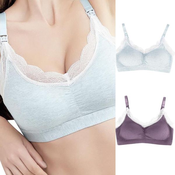 maternity intimates nursing lace bra breastfeeding cotton solid wiresoutiens de maternidade soft for mothers, White
maternity intimates nursing lace bra breastfeeding cotton solid wiresoutiens de maternidade soft for mothers, White