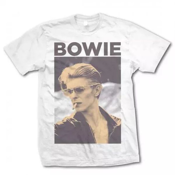 david bowie t shirt smoking official white mens tee new classic rock unisex, White;black
david bowie t shirt smoking official white mens tee new classic rock unisex, White;black
