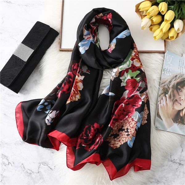 silky scarf women flower poncho satin imitation silk scarves all-match long travel sunscreen shawl bandana, Blue;gray
silky scarf women flower poncho satin imitation silk scarves all-match long travel sunscreen shawl bandana, Blue;gray