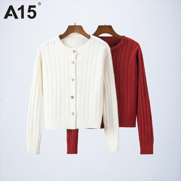 women's knits & tees a15 korean retro vertical striped sweater women solid color long-sleeved knitted cardigan coat autumn top, White
women's knits & tees a15 korean retro vertical striped sweater women solid color long-sleeved knitted cardigan coat autumn top, White