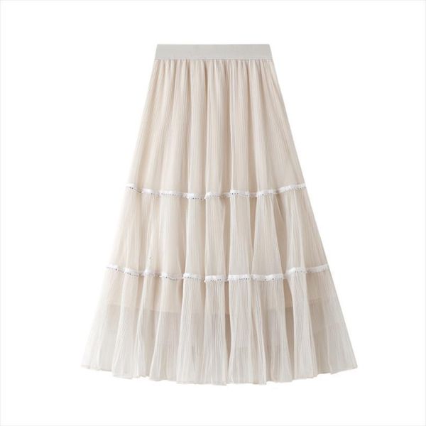 korean solid color fashion womens skirt mesh yarn diamond stitching high waist pleated mid length summer, Black
korean solid color fashion womens skirt mesh yarn diamond stitching high waist pleated mid length summer, Black