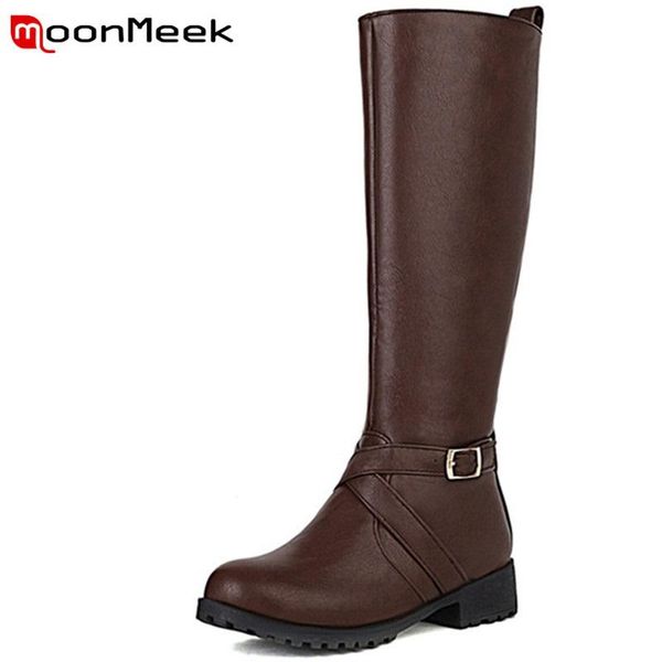 boots moonmeek 2022 arrival zipper thick high heels ladies shoes comfortable women winter leisure with fur knee, Black
boots moonmeek 2022 arrival zipper thick high heels ladies shoes comfortable women winter leisure with fur knee, Black