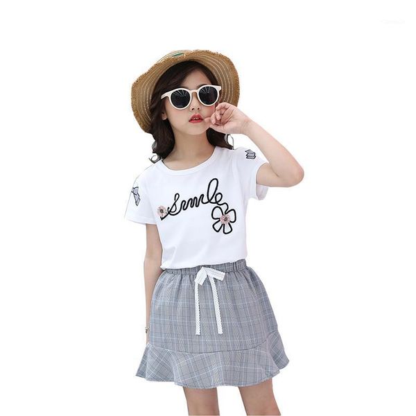 summer girls sets t-shirt + skirt 2pcs kids clothes fashion print pattern embroidery children clothing suit baby 3-14 years, White
summer girls sets t-shirt + skirt 2pcs kids clothes fashion print pattern embroidery children clothing suit baby 3-14 years, White