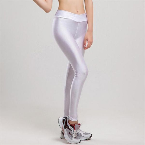 women's leggings viianles sportswear elastic neon fitness v high waist pants workout women jegging shiny leggins candy colors, Black
women's leggings viianles sportswear elastic neon fitness v high waist pants workout women jegging shiny leggins candy colors, Black