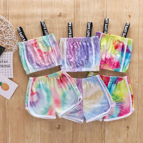 girl's dresses focusnorm 1-6y summer kids girls tie-dye printed clothes sets 2pcs letter sleeveless vest shorts c0223, Red;yellow
girl's dresses focusnorm 1-6y summer kids girls tie-dye printed clothes sets 2pcs letter sleeveless vest shorts c0223, Red;yellow