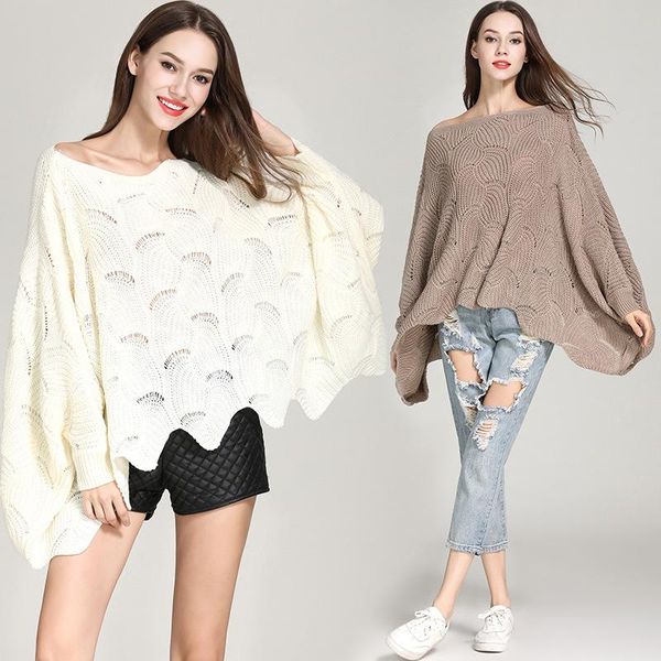 women's sweaters 2021 loose women fashion knit pullover autumn winter bat long sleeve woman clothes hollow hook flower sweater, White;black
women's sweaters 2021 loose women fashion knit pullover autumn winter bat long sleeve woman clothes hollow hook flower sweater, White;black