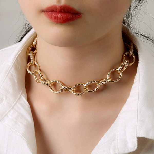 chokers fashion punk gold chain choker necklace statement women's geometric thick clavicle 2021 bohemian jewelry, Golden;silver
chokers fashion punk gold chain choker necklace statement women's geometric thick clavicle 2021 bohemian jewelry, Golden;silver