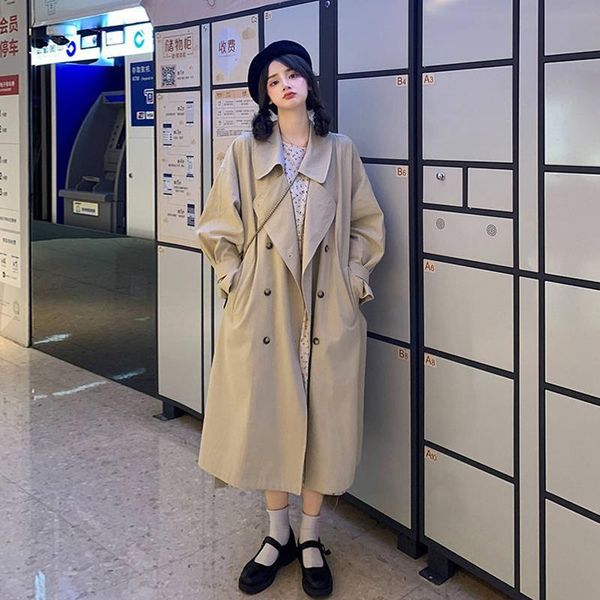 women's trench coats women loose elegant pure color college all-match double breasted autumn british style leisure stylish comfortable, Tan;black
women's trench coats women loose elegant pure color college all-match double breasted autumn british style leisure stylish comfortable, Tan;black