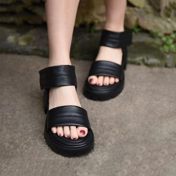 sandals birkuir original women 2021 spring summer thick heel retro genuine leather handmade hook loop beach shoes, Black
sandals birkuir original women 2021 spring summer thick heel retro genuine leather handmade hook loop beach shoes, Black