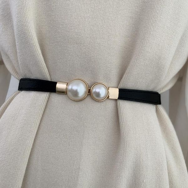 belts fashion women elasticity thin imitation pearl buckle strap all-match coat dress black white beige ladies waistband, Black;brown
belts fashion women elasticity thin imitation pearl buckle strap all-match coat dress black white beige ladies waistband, Black;brown