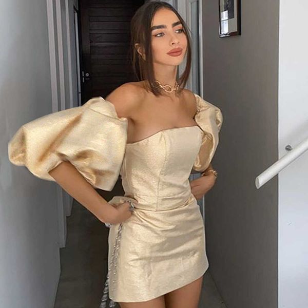 ocstrade runway arrivals golden lantern sleeve bodycon dress women summer night club party es 210527, Black;gray
ocstrade runway arrivals golden lantern sleeve bodycon dress women summer night club party es 210527, Black;gray