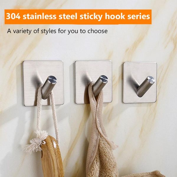 hooks & rails 1pcs self adhesive hook home kitchen wall door key hangers rack stainless steel towel hanger for bathroon toilet
hooks & rails 1pcs self adhesive hook home kitchen wall door key hangers rack stainless steel towel hanger for bathroon toilet