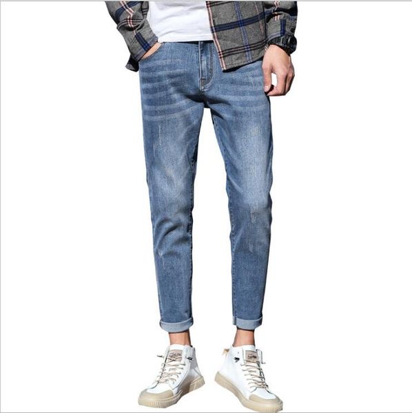 very good spring and autumn new trends men's jeans ljn097a slim-fit feet pants youth mid-waist stretch men jean nice gift give you, Blue
very good spring and autumn new trends men's jeans ljn097a slim-fit feet pants youth mid-waist stretch men jean nice gift give you, Blue