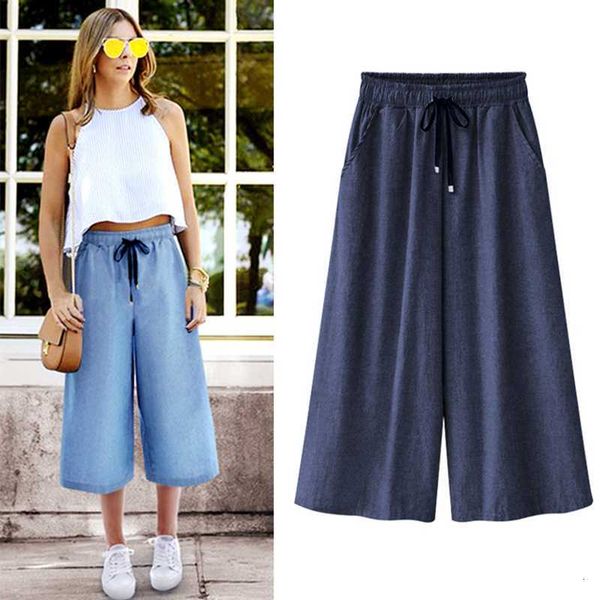 women's jeans plus size -5xl/6xl/7xl summer fashion style big women student elastic waist calf-length pants vestido nz7d, Blue
women's jeans plus size -5xl/6xl/7xl summer fashion style big women student elastic waist calf-length pants vestido nz7d, Blue
