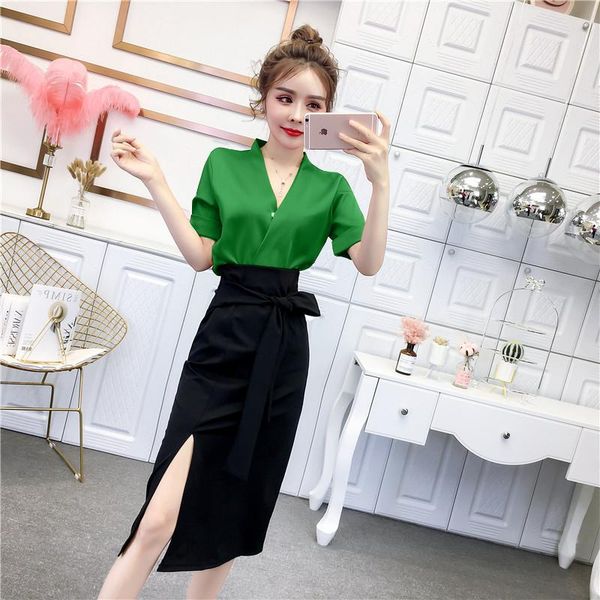 skirts coigarsam short sleeve women high waist white purple red and black skirt 4503
skirts coigarsam short sleeve women high waist white purple red and black skirt 4503