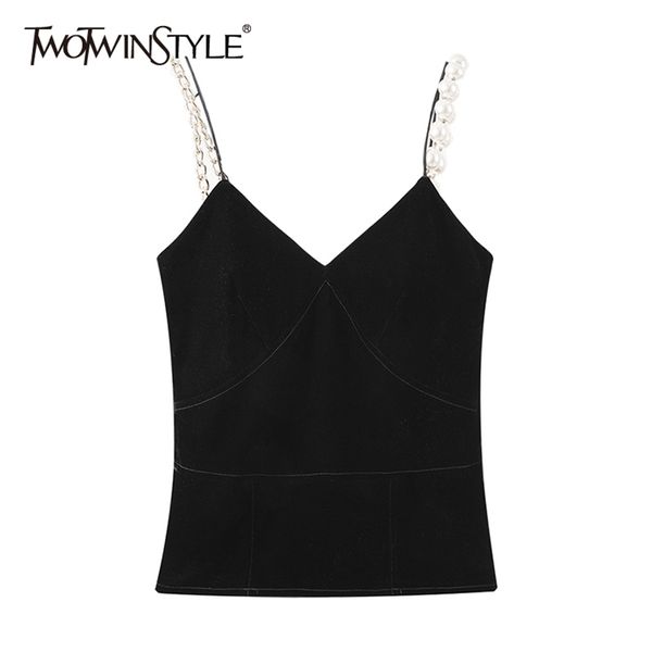 patchwork chain pearl vest for women v neck sleeveless slim vests female summer fashion clothing 210524, White
patchwork chain pearl vest for women v neck sleeveless slim vests female summer fashion clothing 210524, White