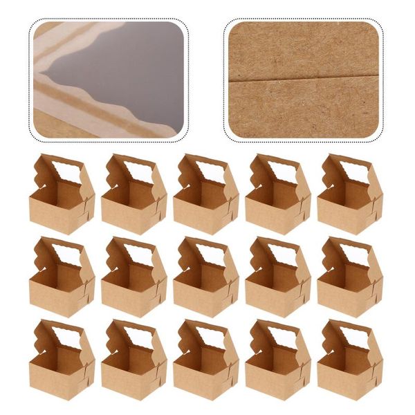 gift wrap 25pcs kraft paper boxes dessert containers muffin carriers with clear window
gift wrap 25pcs kraft paper boxes dessert containers muffin carriers with clear window
