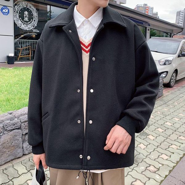 men's jackets 2021 fashion jacket men oversize woolen baseball harajuku korean style solid color casual streetwear, Black;brown
men's jackets 2021 fashion jacket men oversize woolen baseball harajuku korean style solid color casual streetwear, Black;brown