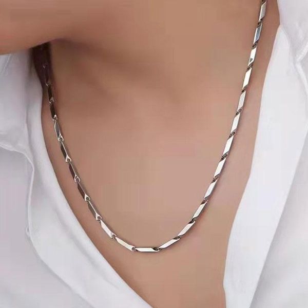 chains 2021 fashion trend stainless steel necklace melon seed chain 18k real gold plating men and women, Silver
chains 2021 fashion trend stainless steel necklace melon seed chain 18k real gold plating men and women, Silver