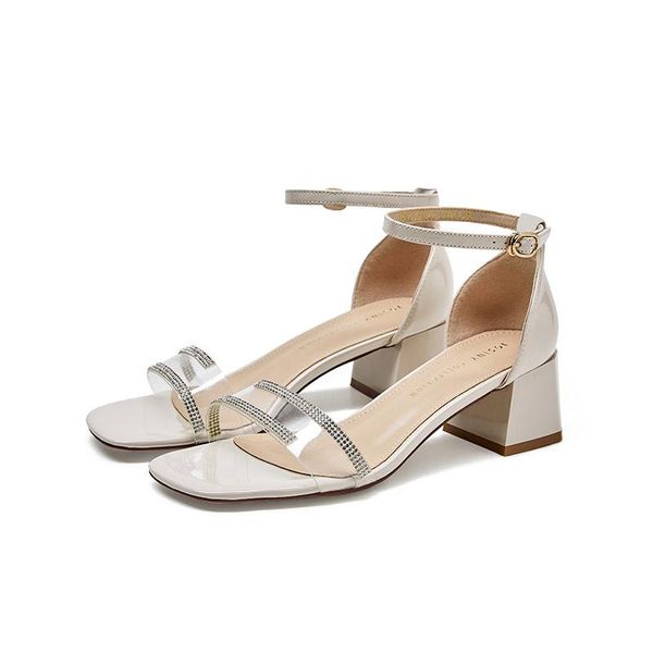 sandals josiny 2021 transparent women's high heels summer shoes for lady open toes buckle crystal decoration female, Black
sandals josiny 2021 transparent women's high heels summer shoes for lady open toes buckle crystal decoration female, Black