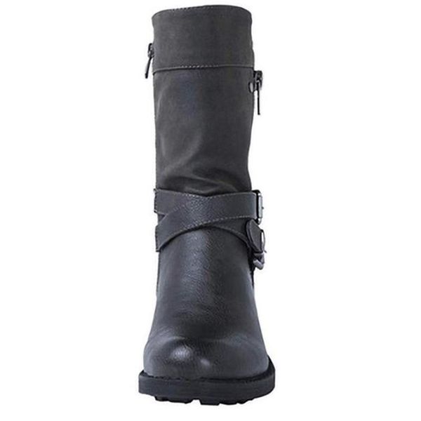 boots women's belt buckle middle autumn and winter 2021 foreign trade european american round head low heel, Black
boots women's belt buckle middle autumn and winter 2021 foreign trade european american round head low heel, Black