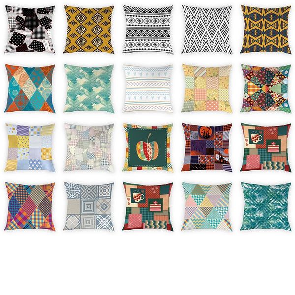cushion/decorative pillow geometric patterns cushion cover stripe cases sofa bedroom decorative covers peach skin home decor 45x45cm
cushion/decorative pillow geometric patterns cushion cover stripe cases sofa bedroom decorative covers peach skin home decor 45x45cm